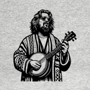 Banjo Dude Lebowski Funny Bluegrass T-Shirt